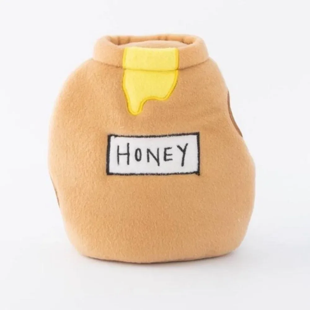 Zippy Paws Burrow Interactive Dog Toy Hide and Seek Squeaky Honey Pot with Bees